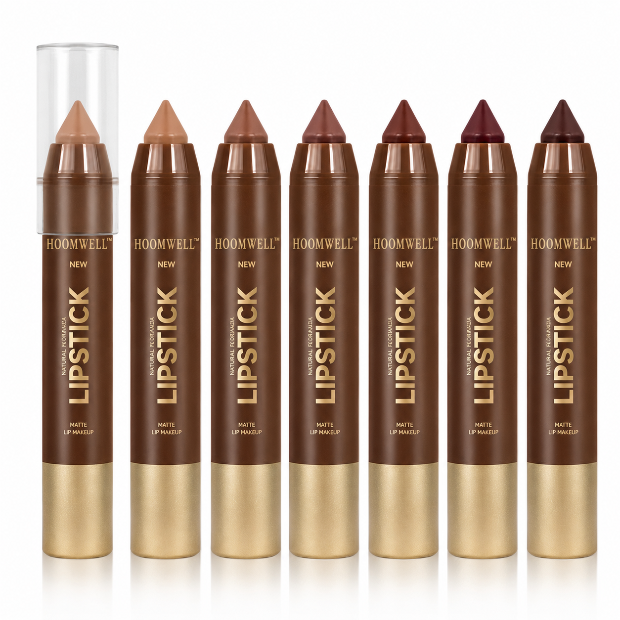 Chocolate-colored soft mist matte lip liner