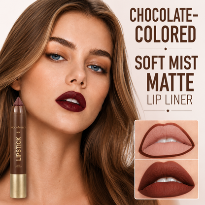 Chocolate-colored soft mist matte lip liner