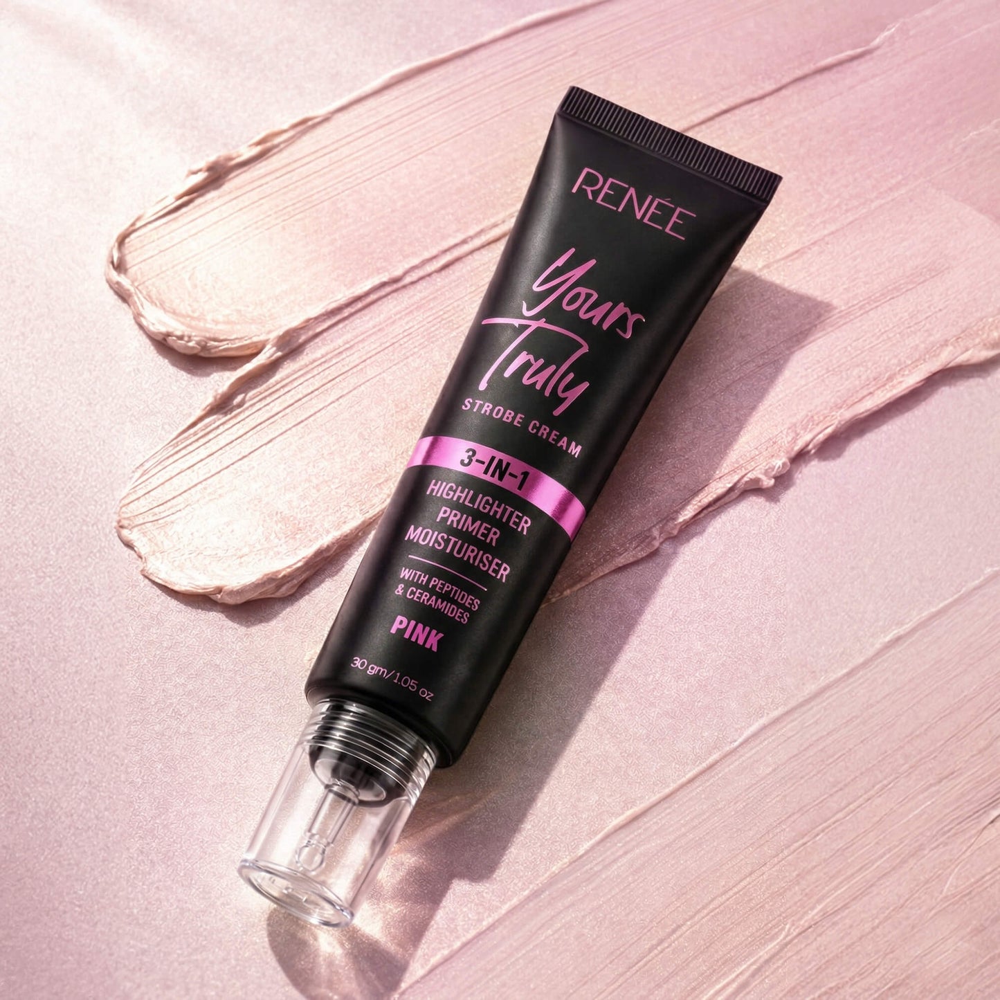 RENEE Yours Truly Strobe Cream | 3-In-1 Highlighter, Primer & Moisturiser, 30g