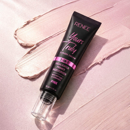 RENEE Yours Truly Strobe Cream | 3-In-1 Highlighter, Primer & Moisturiser, 30g