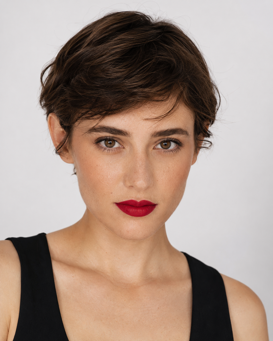 Chocolate-colored soft mist matte lip liner
